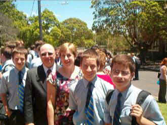 Dominic and Timothy's year 10 graduation mass.jpg (23118 bytes)