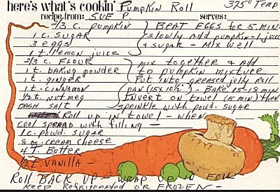 recipes pumpkin roll2 susie.jpg (62565 bytes)